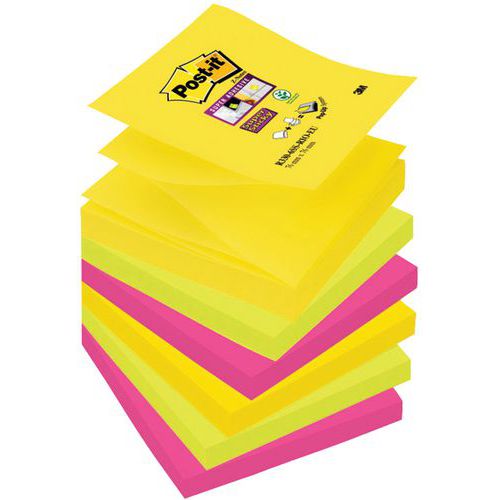 Samoprzylepne karteczki samoprzylepne - Karteczki samoprzylepne typu Post-it, 76 x 76 mm, 90 kartek, Rio