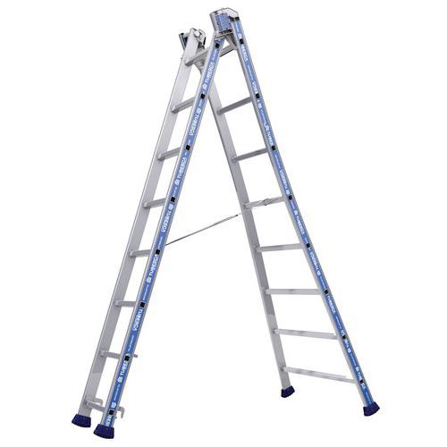 Drabiny aluminiowe Platinum 300 Pro Tubesca-Comabi - Drabina aluminiowa Platinum 300 Pro Tubesca-Comabi, 2 x 8 szczebli