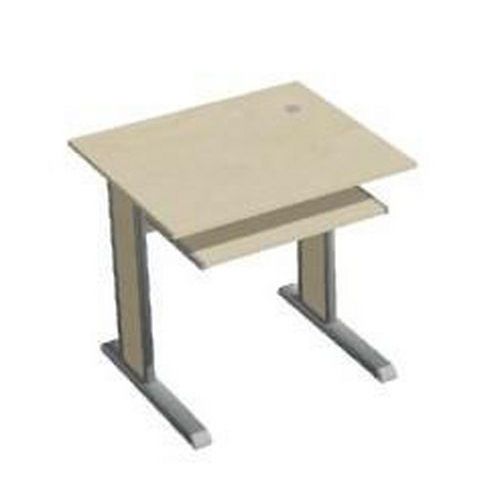 Biurka pod komputer Ergo, 80 x 70 x 75 cm, wersja prosta - Stół komputerowy Ergo z wysuwaną półką pod klawiaturę, 80 x 70 x 75 cm, wersja prosta, klon