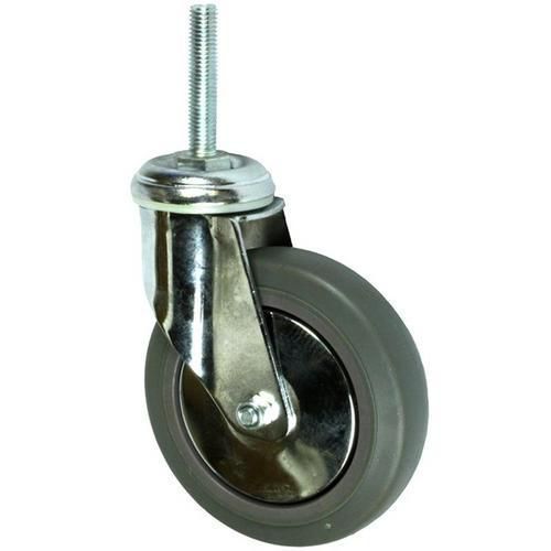 Gumowe kółka do maszyn z trzpieniem, średnica 80 - 125 mm, skrętne, łożyska ślizgowe - Gumowe kółko do maszyn z trzpieniem, średnica 125 mm, skrętne, 