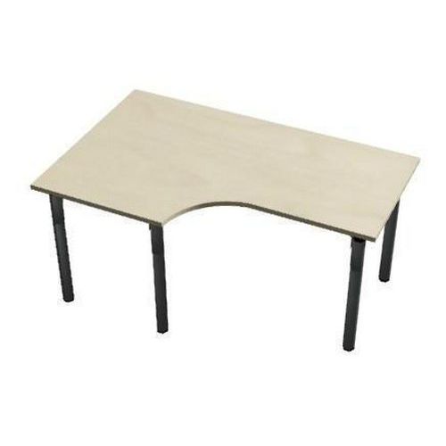Stoły biurowe narożne Set, 160 x 100 x 75 cm, wersja lewa - Ergonomiczny stół biurowy Set line, 160 x 100 x 75 cm, wersja lewa, klon jersey