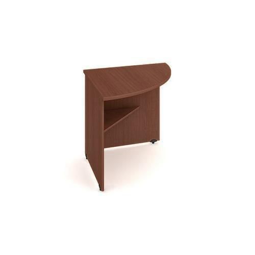 Stoły biurowe narożne Gate, 80 x 80 x 75,5 cm, wersja prawa - Stół biurowy narożny Gate, 80 x 80 x 75,5 cm, wersja prawa, kolor orzech