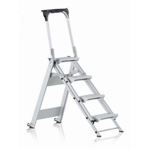 Drabina aluminiowa Zarges z platformą, 5 stopni