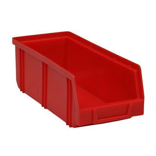Skrzynki plastikowe 8,3 x 10,3 x 24 cm - Pojemnik plastikowy 8,3 x 10,3 x 24 cm, czerwony