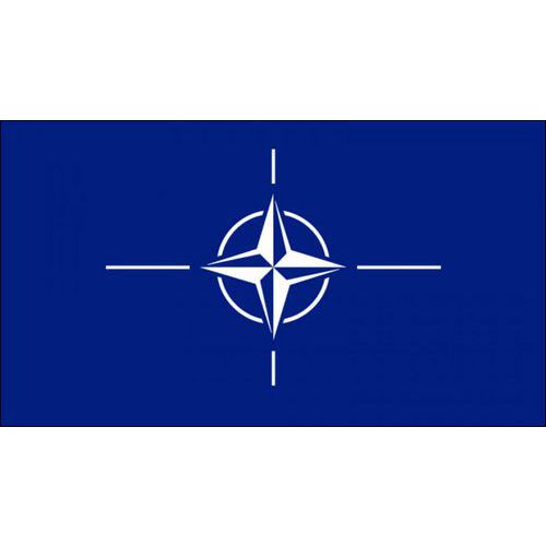 Flagi państwowe z zakładką, 90 x 60 cm - Flaga państwowa z zakładką, 90 x 60 cm, NATO