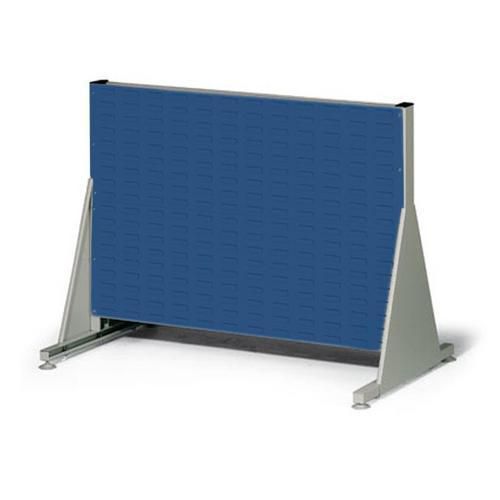 Obustronny regał PERFO, wysokość 78 cm - Regał dwustronny PERFO, wysokość 78 cm, niebieski