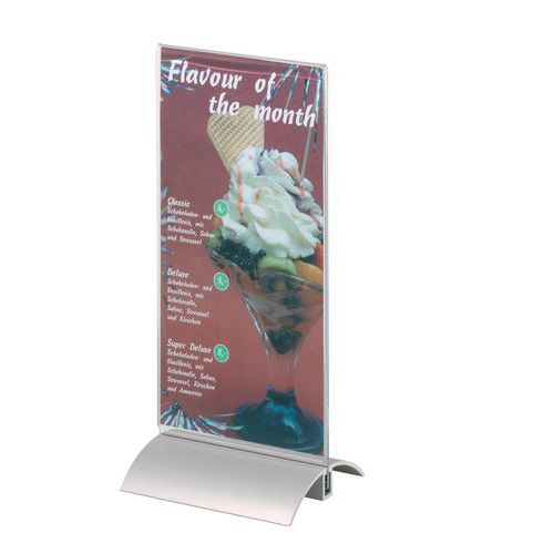 Stojaki na ulotki Maty, 1 kieszeń, pionowe - Stojak na ulotki Maty, 1 kieszeń, 253 x 116 mm