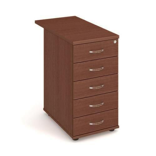 Kontenery dostawne, 75,5 x 40 x 80 cm, 5 szuflad - Kontener dostawny, 75,5 x 40 x 80 cm, 5 szuflad, kolor orzech