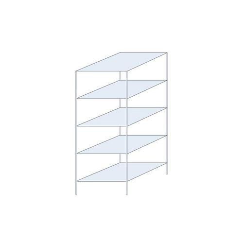 Regały metalowe Taranis - Regał metalowy Taranis, podstawowy, 200 x 75 x 80 cm, 2330 kg, 5 półek, srebrny