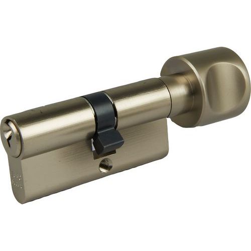 Wkładka zabezpieczająca EuroSecure z przyciskiem - Wkładka zabezpieczająca EuroSecure z guzikiem, 35/30 mm
