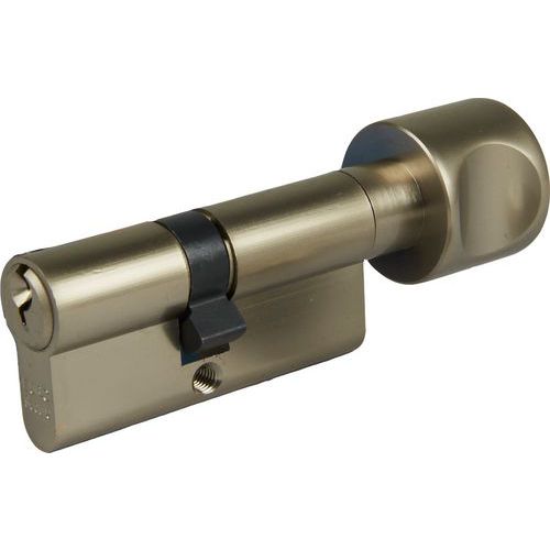 Wkładka zabezpieczająca EuroSecure z przyciskiem - Wkładka zabezpieczająca EuroSecure z guzikiem, 30/35 mm