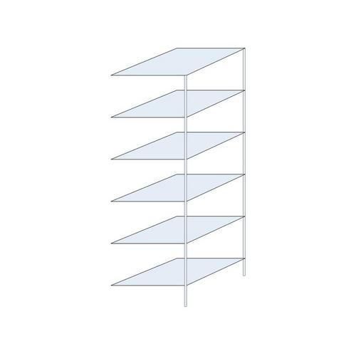 Regały metalowe Taranis - Regał metalowy Taranis, dostawny, 250 x 75 x 80 cm, 660 kg, 6 półek, srebrny