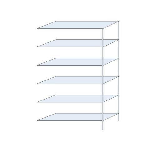 Metalowe regały bezśrubowe Perun - Regał metalowy Perun, dostawny, 250 x 150 x 50 cm, 870 kg, 6 półek, ocynkowany