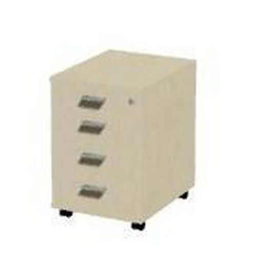 Kontenery mobilne Set, 63 x 43 x 54 cm, 4 szuflady - Kontener mobilny Set, 63 x 43 x 54 cm, 4 szuflady, dekor klon jersey