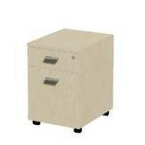 Kontenery mobilne Set, 63 x 43 x 54 cm, 2 szuflady - Kontener biurowy mobilny Set, 63 x 43 x 54 cm, 2 szuflady, dekor klon jersey