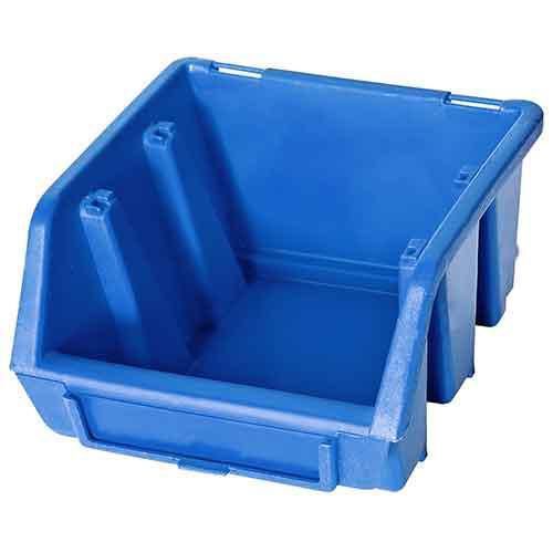 Plastikowe pojemniki Ergobox 1 7,5 x 11,2 x 11,6 cm - Plastikowy pojemnik Ergobox 1 7,5 x 11,2 x 11,6 cm, niebieski