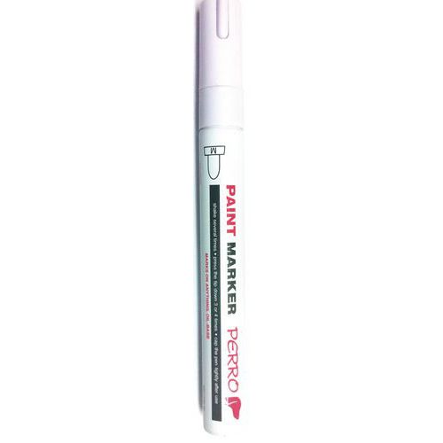 Białe markery lakierowe - Białe markery lakierowe, 12 szt., grubość 2 mm