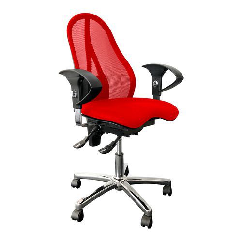 Krzesło biurowe Sitness 15 - Krzesło biurowe Sitness 15, czerwone