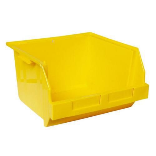 Pojemnik plastikowy PE 24 x 40 x 40 cm - Pojemnik plastikowy PE 24 x 40 x 40 cm, żółty
