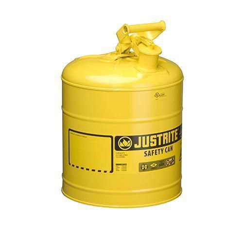Pojemniki ochronne na materiały łatwopalne Justrite - Pojemnik ochronny na materiały łatwopalne Justrite, żółty, 3,5 kg