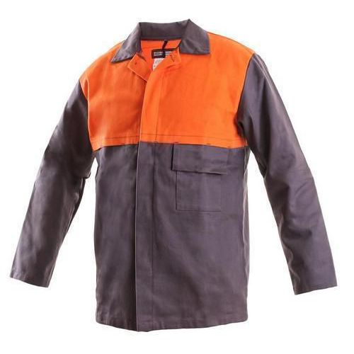Męska bluza spawalnicza CXS, szara/pomarańczowa - bluza spawalnicza MOFOS, rozm. 62