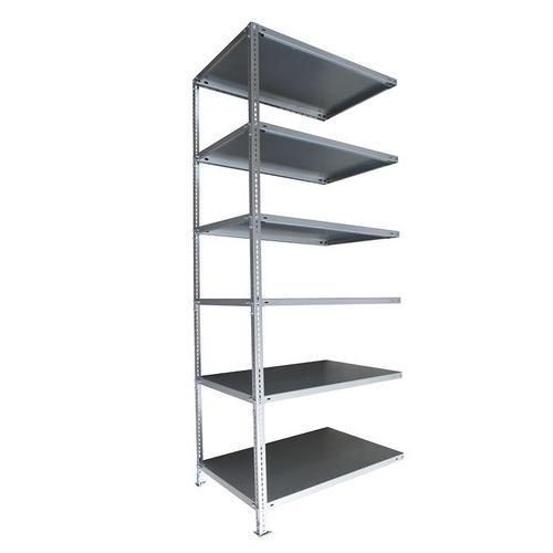 Regały metalowe Taranis - Regał metalowy Taranis, dostawny, 250 x 100 x 40 cm, 980 kg, 6 półek, srebrny