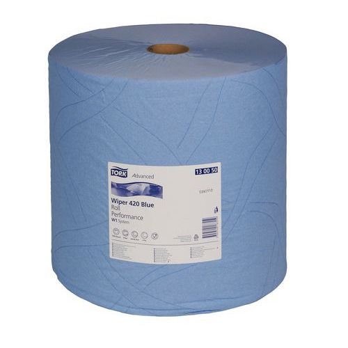 Przemysłowe ściereczki papierowe Tork Advanced 420 Blue 2-warstwowe, 1 500 listków