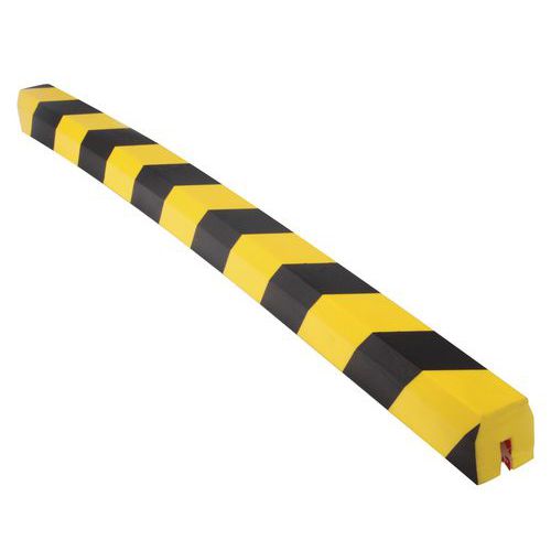 Kwadratowy profil ochronny Manutan z rowkiem, długość 100 cm Kwadratowy profil ochronny Manutan z rowkiem, długość 100 cm