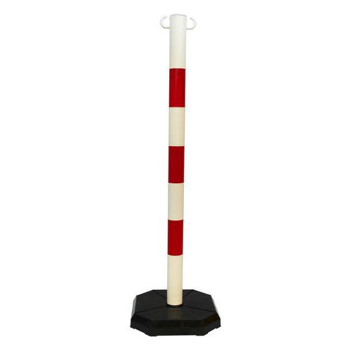 Plastikowe słupki odgradzające Chan z obciążeniem, wysokość 90 cm Plastikowe słupki odgradzające Chan z obciążeniem, wysokość 90 cm