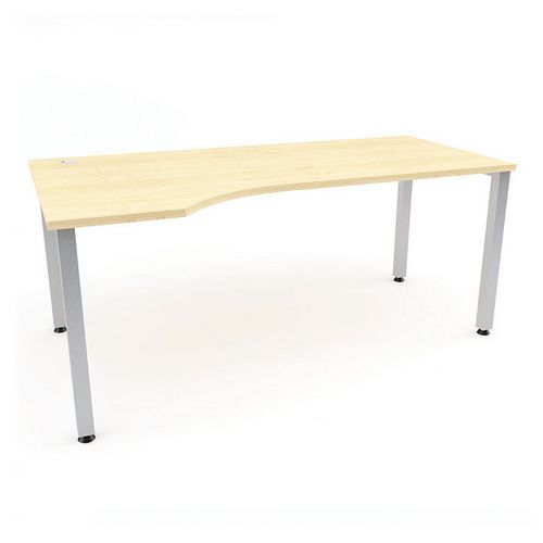 Ergonomiczne stoły biurowe Abonent, 180 x 100 x 75 cm, wersja lewa - Ergonomiczny stół biurowy Abonent, 180 x 100 x 75 cm, wersja lewa, dekor klon