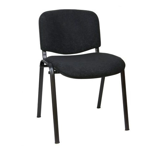 Krzesło konferencyjne ISO Velours Black - Krzesło konferencyjne ISO Velours Black, czarne