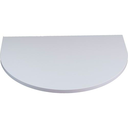Blaty stołu konferencyjnego Combi, 80 x 60 cm, 1/2 koła - Blat stołu konferencyjnego Combi, 80 x 60 cm, 1/2 koła, szary