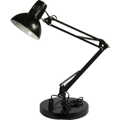 Lampy stołowe biurowe Poppins black z zaciskiem i podstawą - Lampa stołowa biurowa Poppins black z zaciskiem i podstawą, 12 W, czarna