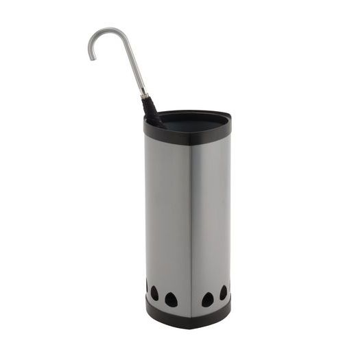 Stojaki na parasole Pmitria - Stojak na parasole Pmitria, metaliczny szary