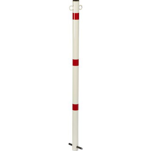 Wytrzymały metalowy słupek odgradzający Navaro, wysokość 116 cm Wytrzymały metalowy słupek odgradzający Navaro, wysokość 116 cm