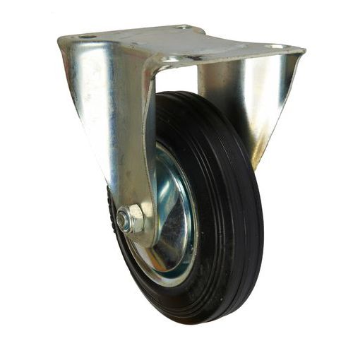 Gumowe kółka transportowe z kołnierzem, średnica 80 - 200 mm, łożyska toczne - Gumowe kółko transportowe z kołnierzem, średnica 160 mm, łożysko toczne