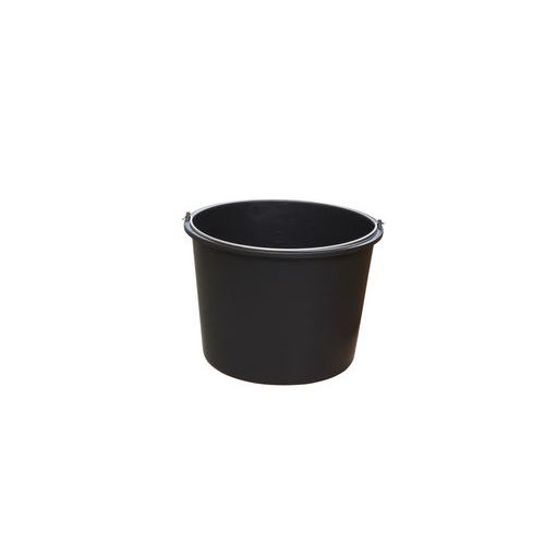 Wiadra budowlane z uchem, 12 – 20 l - Wiadro budowlane z uchem, 12 l, czarny