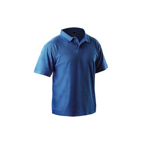 Męska koszulka polo z krótkim rękawem CXS, niebieska - Męska koszulka polo z krótkim rękawem CXS, niebieska, rozm. M
