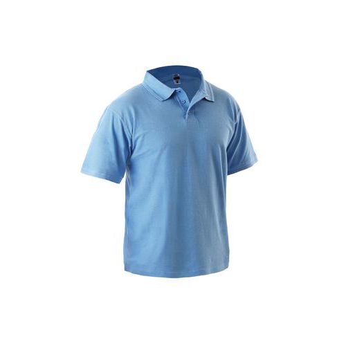 Męska koszulka polo z krótkim rękawem CXS, jasnoniebieska - Męska koszulka polo z krótkim rękawem CXS, jasnoniebieska, rozm. XXL