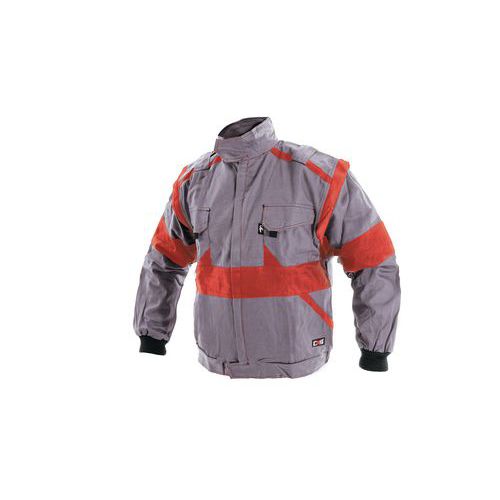 Męska bluza robocza CXS, szara/czerwona - Męska bluza robocza CXS, szara/czerwona, rozm. 52