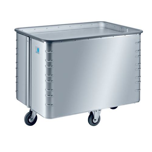 Aluminiowy wózek transportowym z ruchomym dnem, 325 l