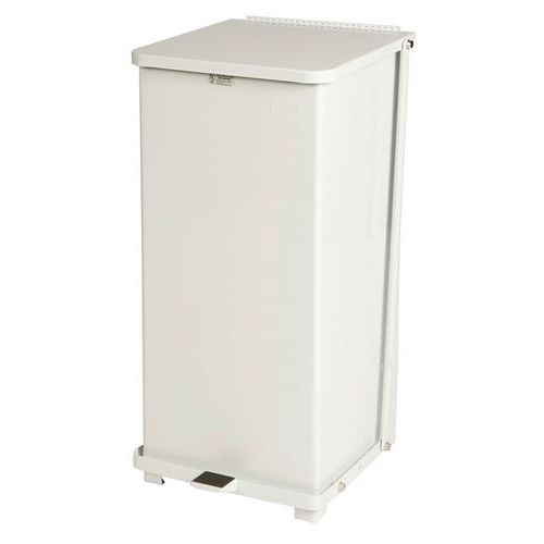 Metalowy kosz higieniczny samogaszący na śmieci Rubbermaid Defender, pojemność 45 l
