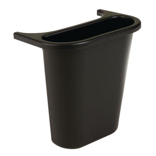 Zewnętrzny zawieszany kosz na śmieci Rubbermaid Soft, czarny, pojemność 4,5 l