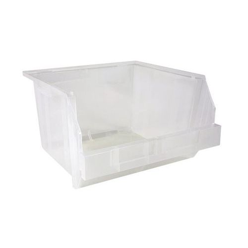 Pojemnik plastikowy PE 24 x 40 x 40 cm - Pojemnik plastikowy PE 24 x 40 x 40 cm, przezroczysty