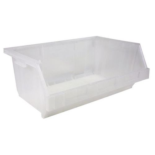 Pojemniki plastikowe PE 25 x 60 x 40 cm - Pojemnik plastikowy PE 25 x 60 x 40 cm, przezroczysty