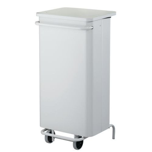 Metalowe kosze sanitarne na śmieci Lewis, 110 l - Metalowy kosz sanitarny na śmieci Lewis, 110 l, stal