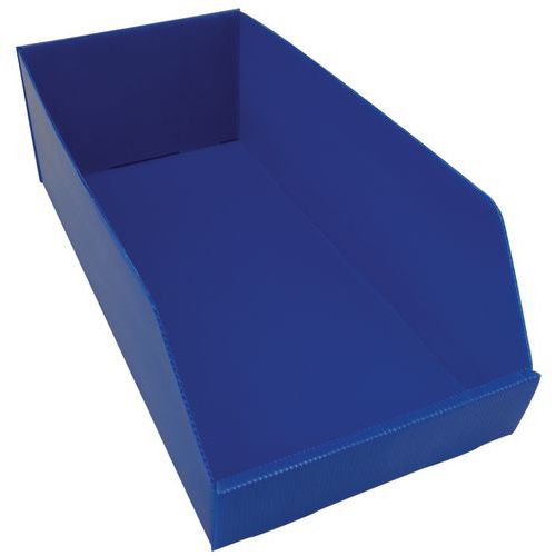 Pudła plastikowe kolorowe, 15,5 x 24 x 48 cm - Pudło kartonowe, 15,5 x 24 x 48 cm, niebieski
