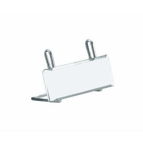 Metalowe uchwyty do etykiet do boksów drucianych, 9,3 x 4 cm - Metalowe uchwyty do etykiet do boksów drucianych, 93 x 40 mm