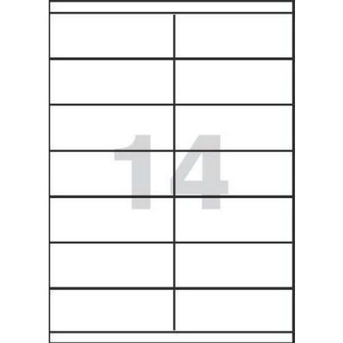 Etykiety samoprzylepne - Etykiety samoprzylepne, 105 x 42,3 mm, 100 szt.