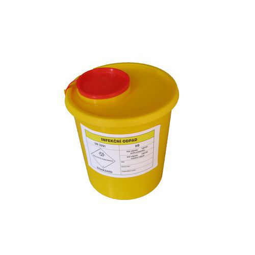 Pojemniki na odpady sanitarne, małe - Pojemnik na odpady medyczne, mały, 1,5 l